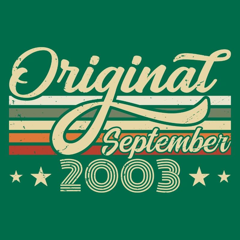 2003 Septembre Anniversaire de naissance Année de naissance 2003
