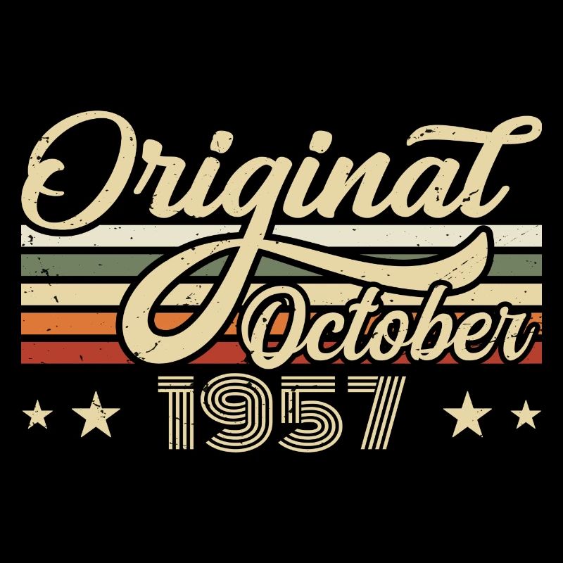 October 1957 Birthday in October - October 1957