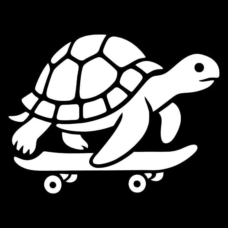 Minimalist Turtle Skateboard Skateboard