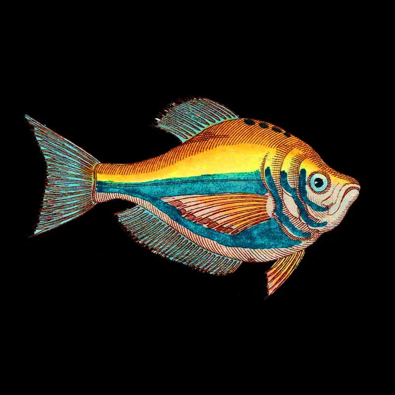 Pêcheur - Pêcheur - Poisson coloré