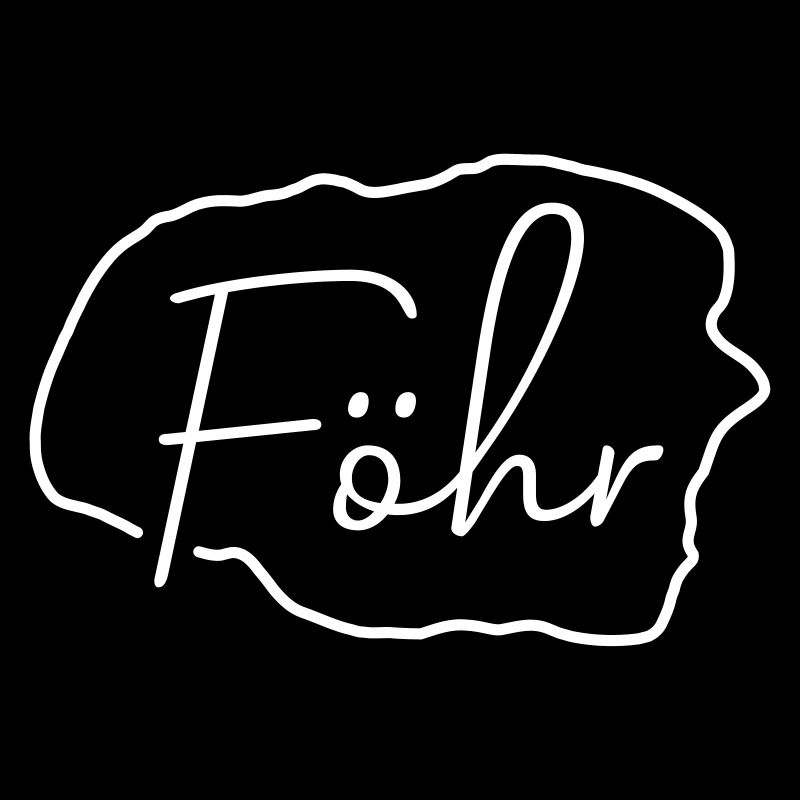 Foehr | Map line art minimalism