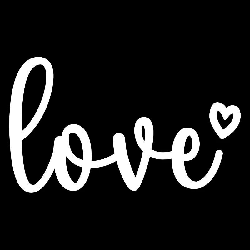 Mignon amour avec cœur assorti cadeau de saint-valentin