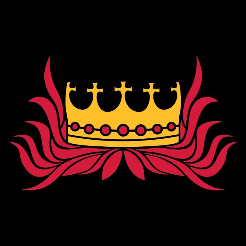 Rote Haare Königin Krone