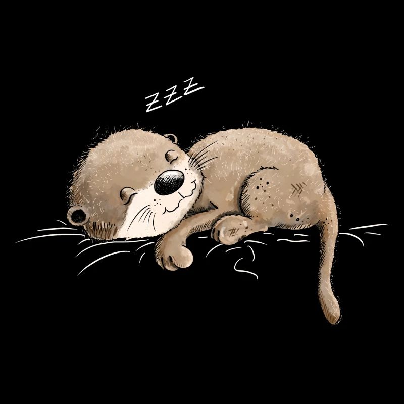 Dreaming otter takes a break