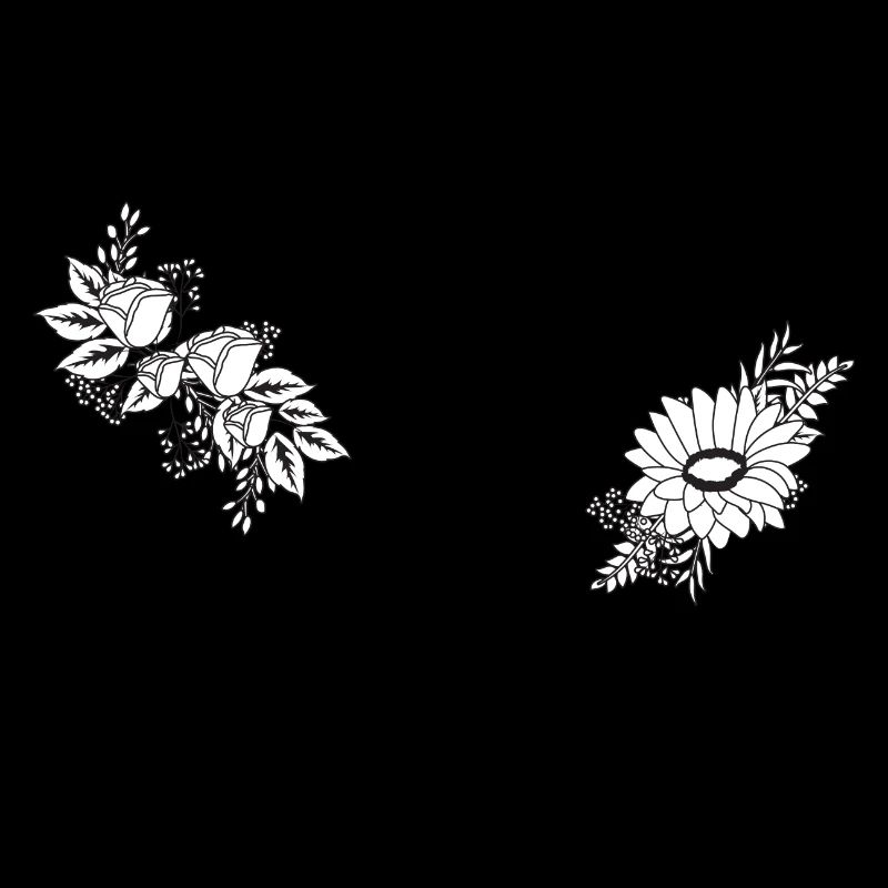 Nummer 63 Schwarze Blumen - 63. Blumengeburtstag