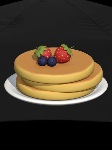 Pancake Stack with Berries