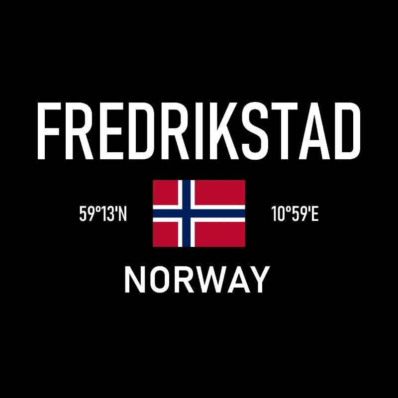 Fredrikstad - Norway - Coordinates - Flag
