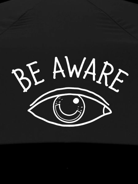 Be Aware White Eye Design