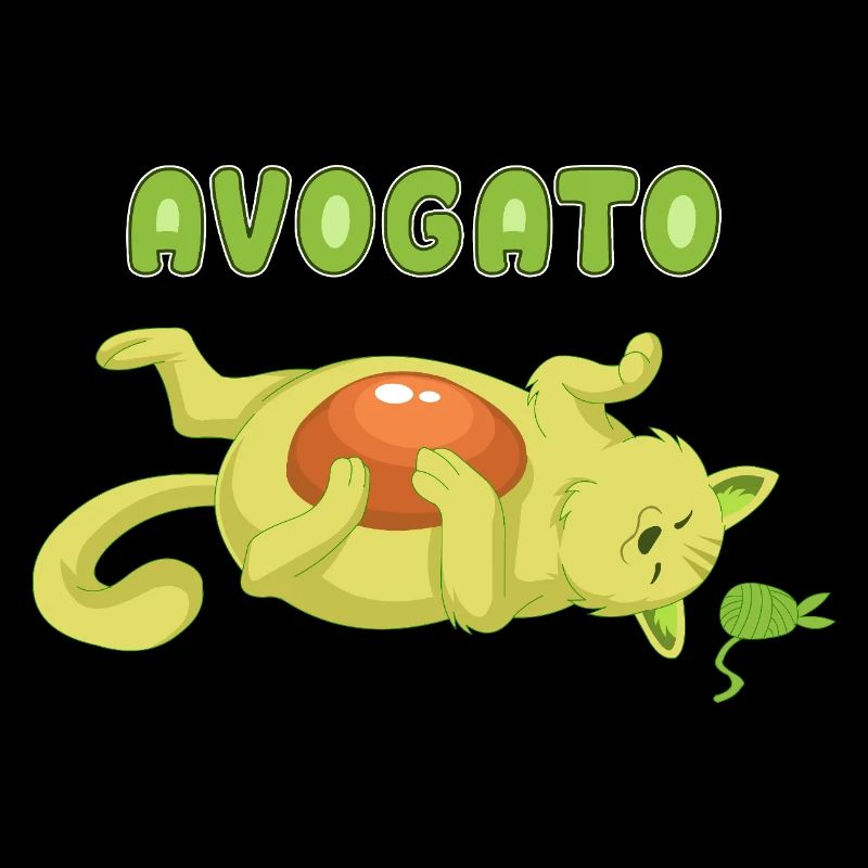 Avogato-Avocado-Katzenhemd
