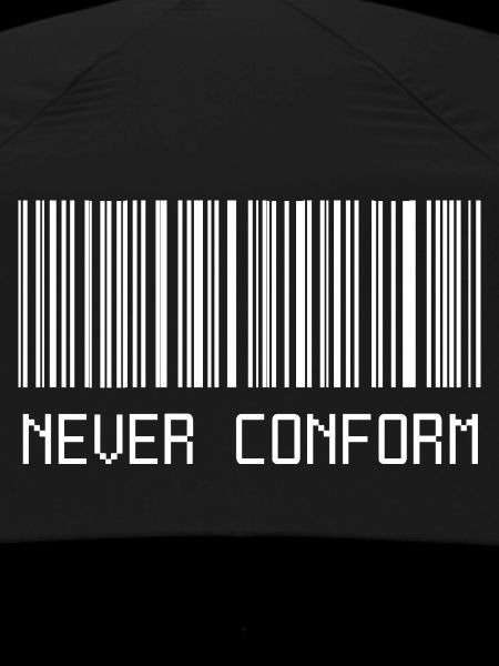 Never conform barcode