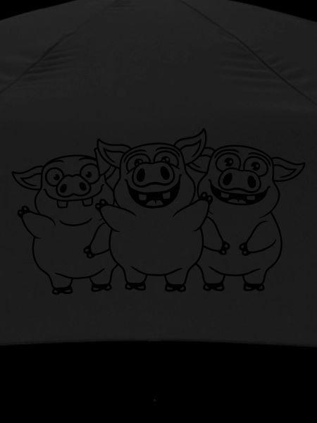 Friendly funny pigs team