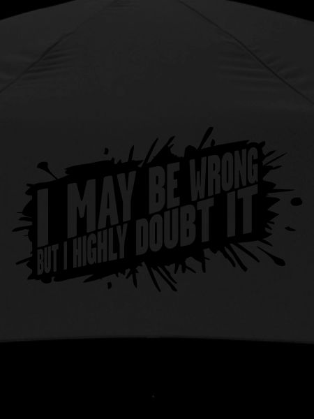 I may be wrong