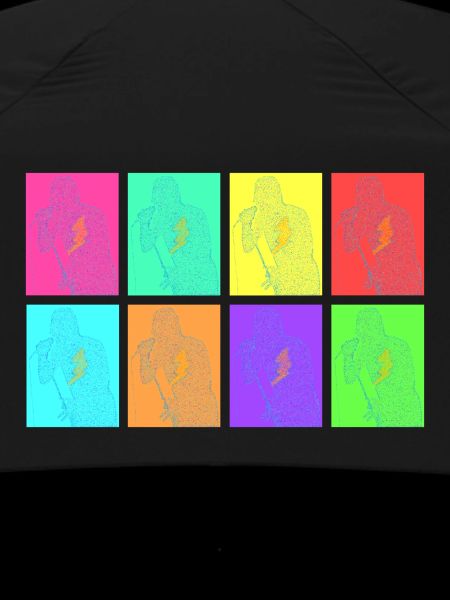 Rock singer in Pop Art