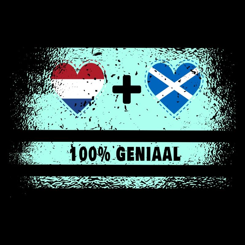 Ecosse et Pays-Bas 100% Genius flag