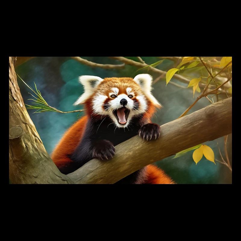 Des animaux mignons qui se détendent – panda roux
