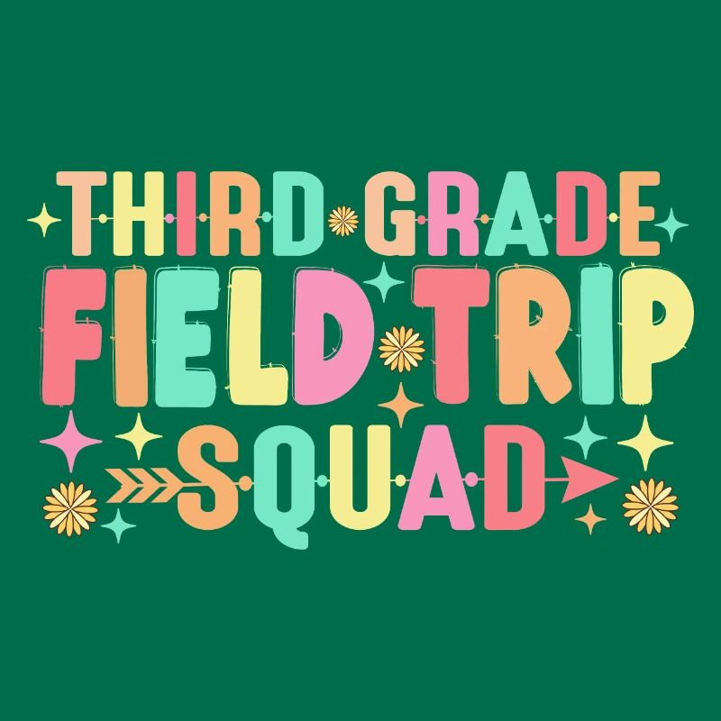 Teacher Students 3rd Third Grade Field Trip Squad