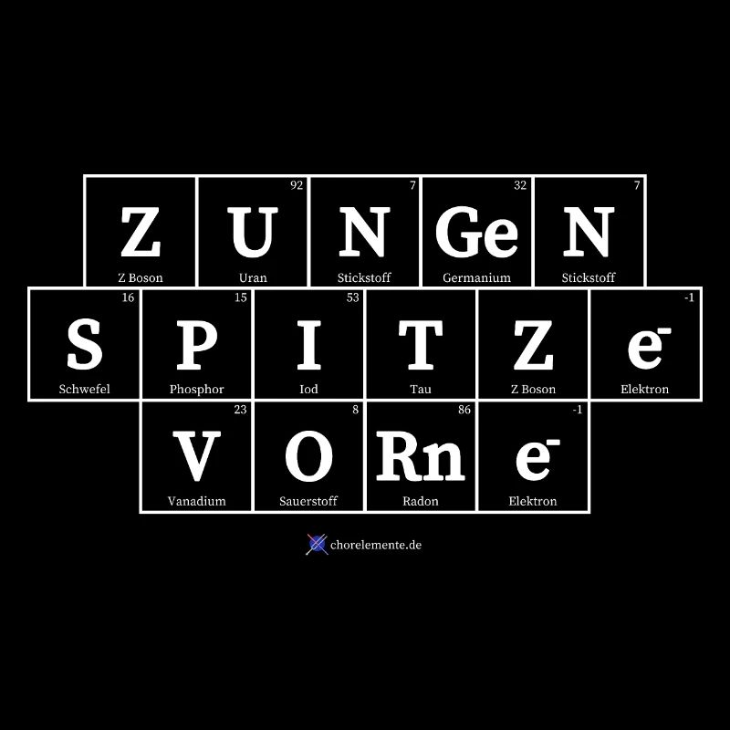 Zungenspitze vorne (dunkle Stoffe)