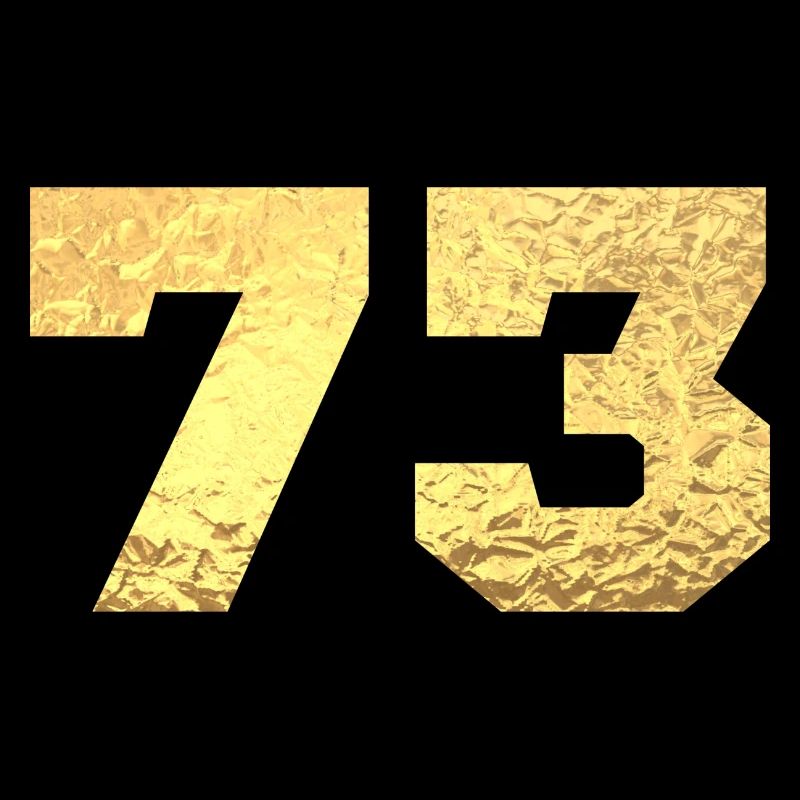 73 paillettes doré - 73 anniversaire