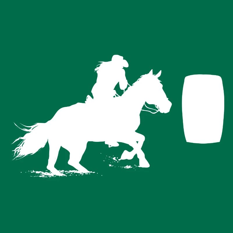 Cheval de course de barils de rodéo