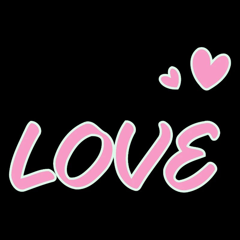 Love pastel et coeurs dessinés