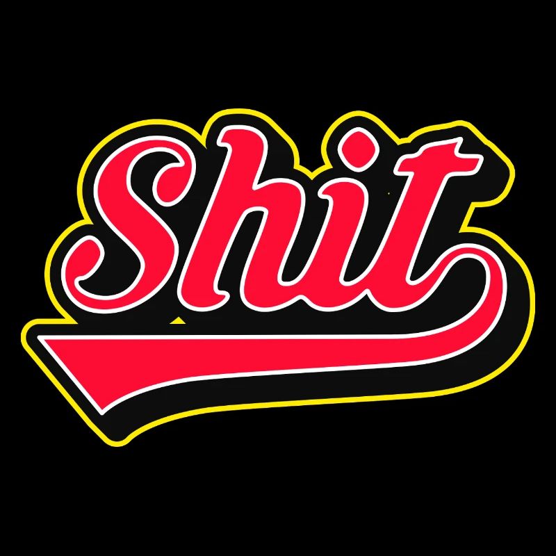 Shit Word Script Logo