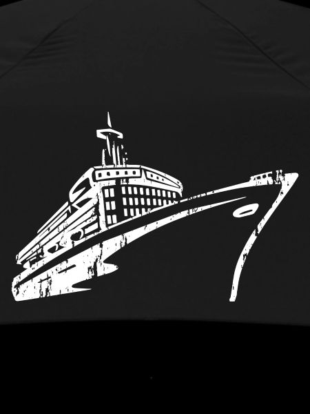 Kreuzfahrtschiff Silhouette Typografie