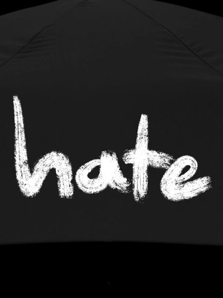 Hate Text blanc