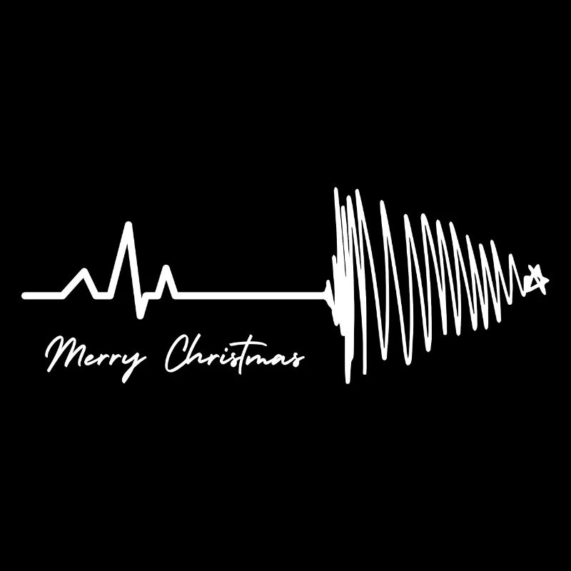 joyeux arbre de battement de cœur de Noël