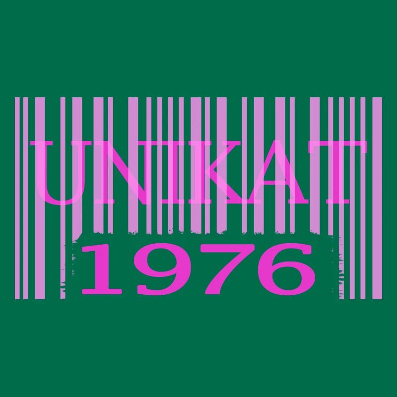 1976 geburtstag seltenes unikat rosa barcode