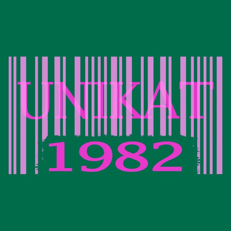 1982 geburtstag seltenes unikat rosa barcode