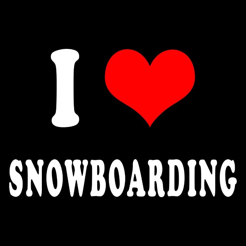 Ich liebe Snowboarden