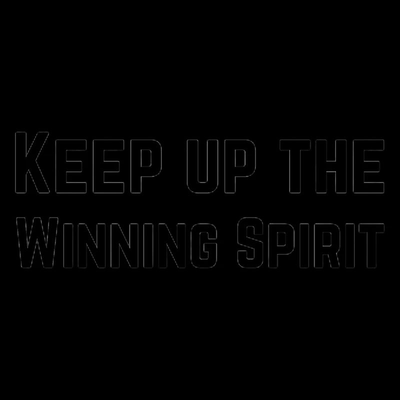 Behalten Sie den Siegergeist bei