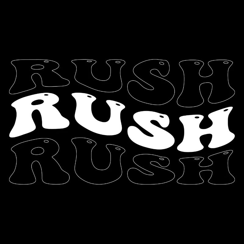 Funny Rush Groovy 4 Men Women Cool Rush Tie Dye