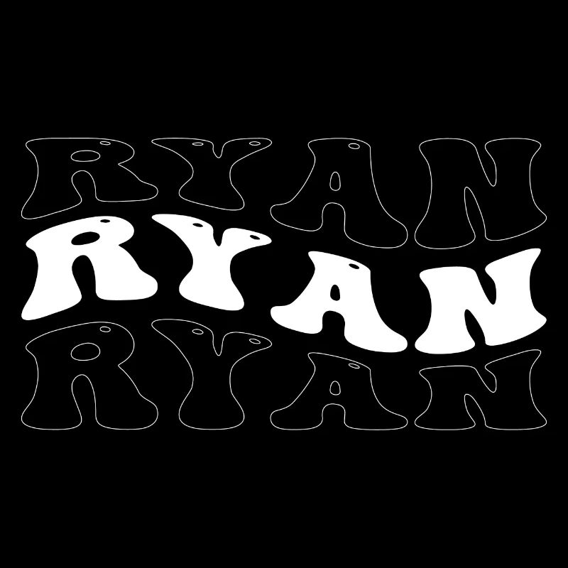 Funny Ryan Groovy 4 Men Women Cool Ryan Tie Dye