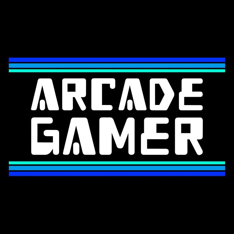 Arcade Gamer RetroGaming Blue