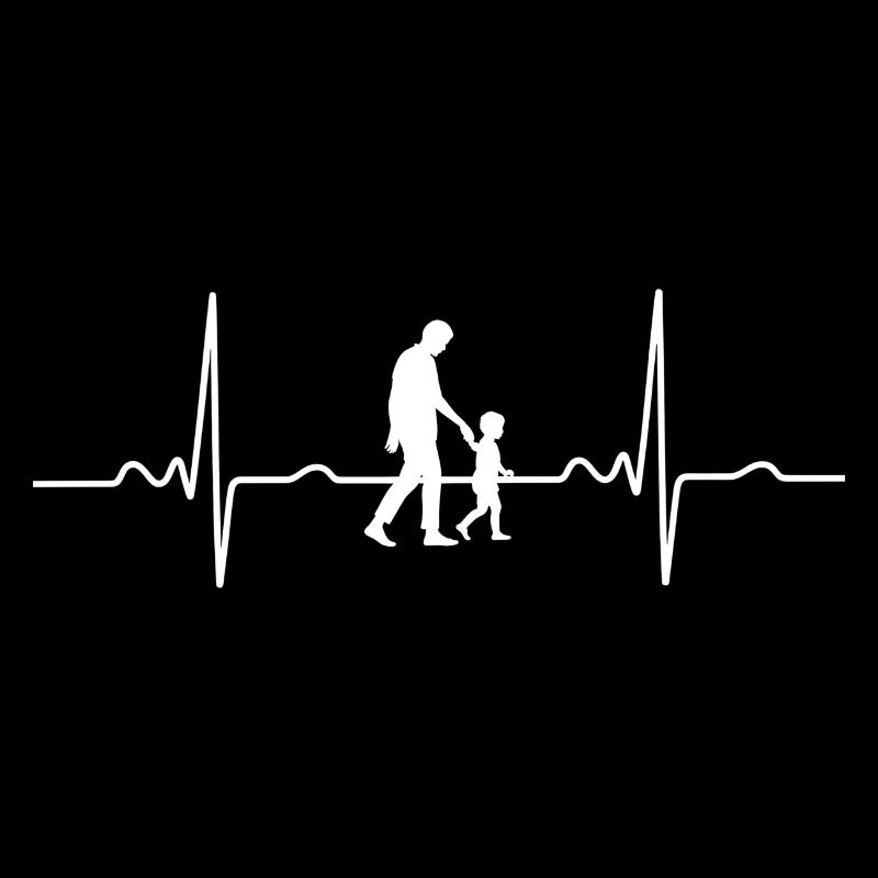 Father with son heartbeat