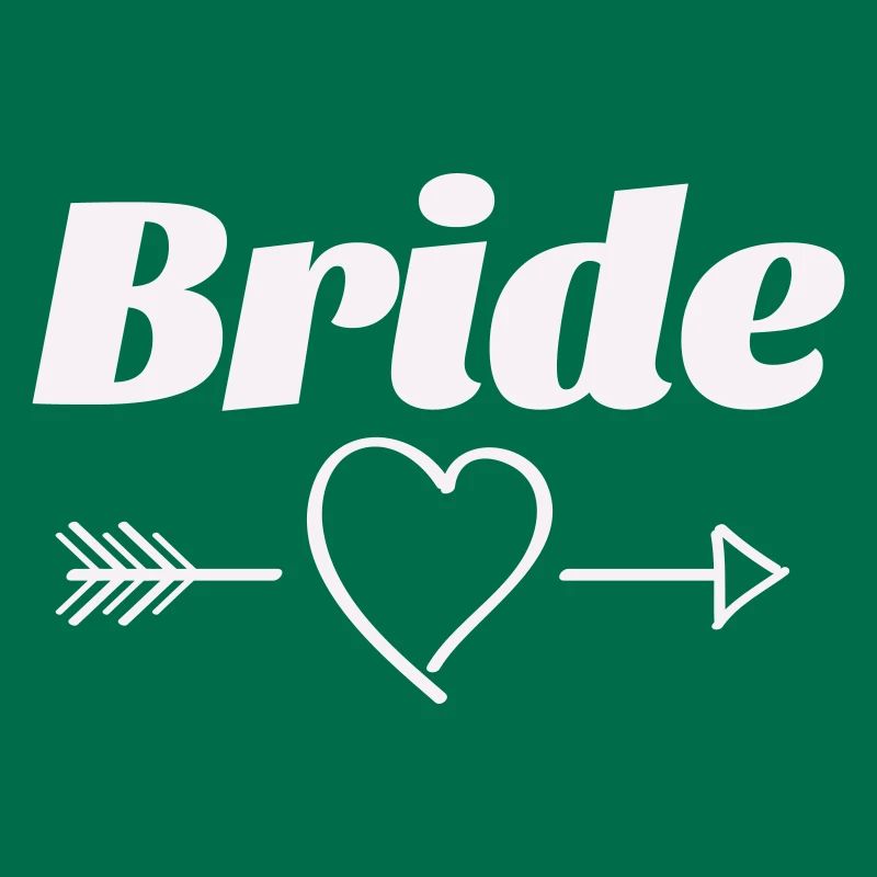 Conception de flèche de coeur de mariée