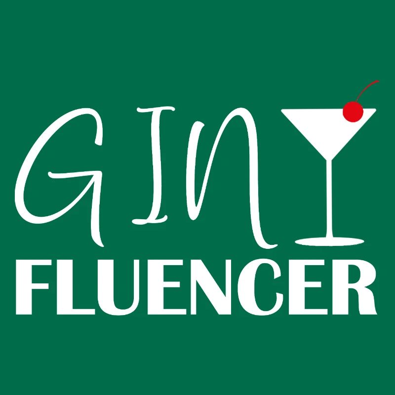 Ginfluencer Gin Statement Gin Drinker Saying