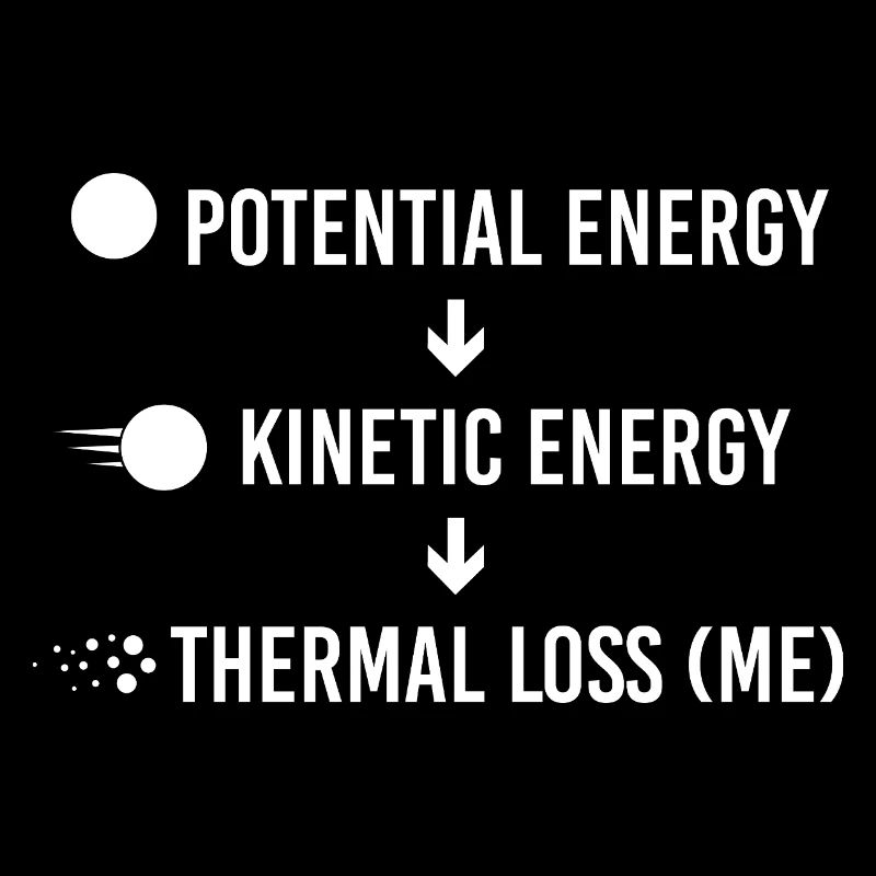 Potential Kinetic Thermal Loss Physics Humor