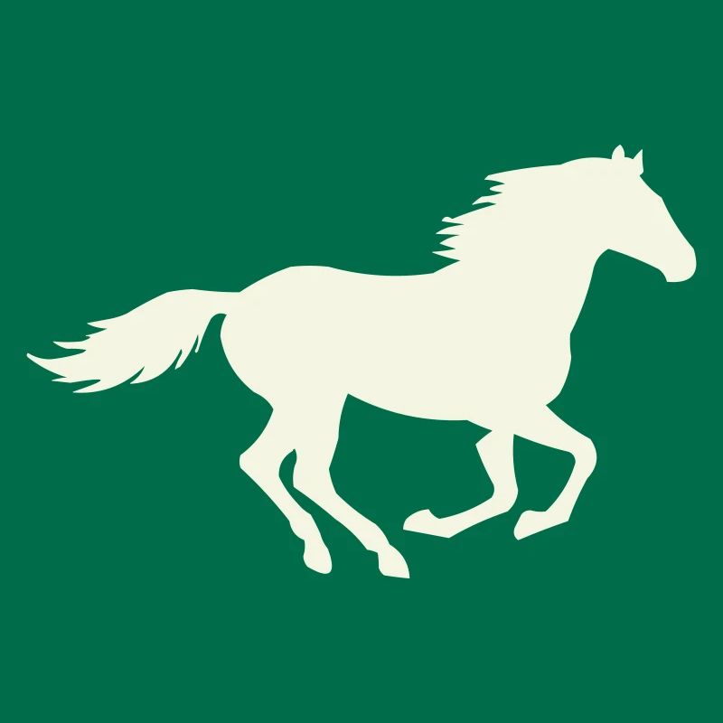 Silhouette de l’étalon sauteur