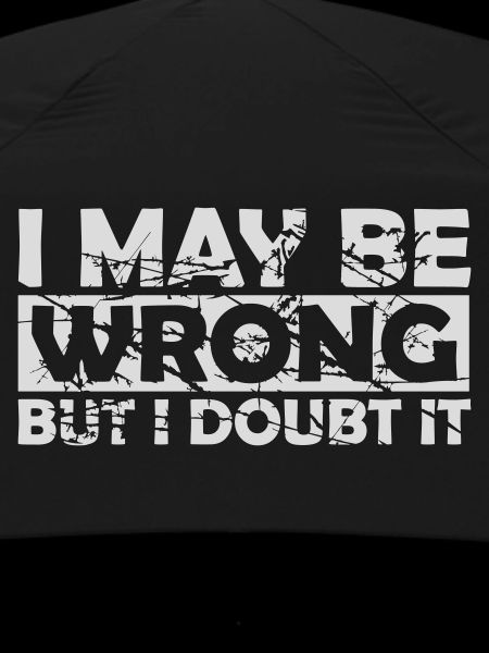 I may be wrong