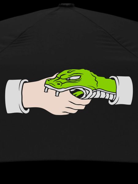 Greeting Handshake Snake Bites