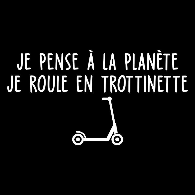 je roule en trottinette