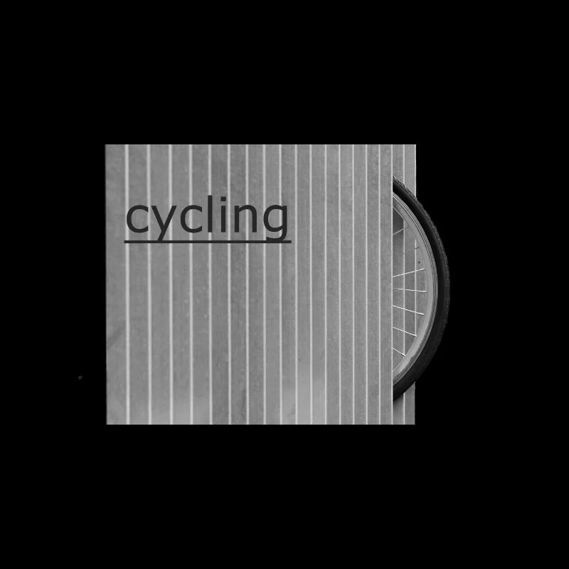 Der moderne Radfahrer parkt sein Fahrrad so