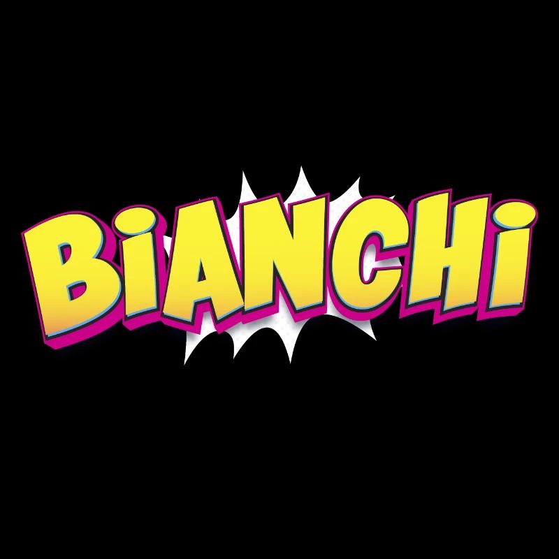 Bianchi benutzerdefinierter Name Comic-Stil Pop-Art,