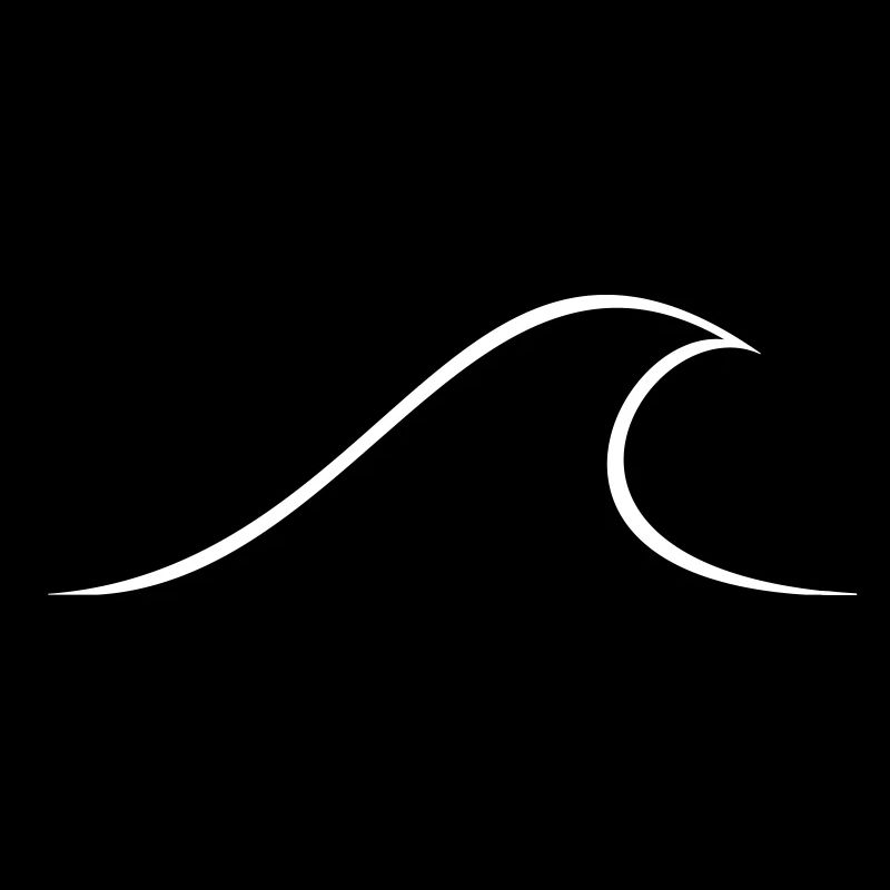 Pictogramme vectoriel de vague