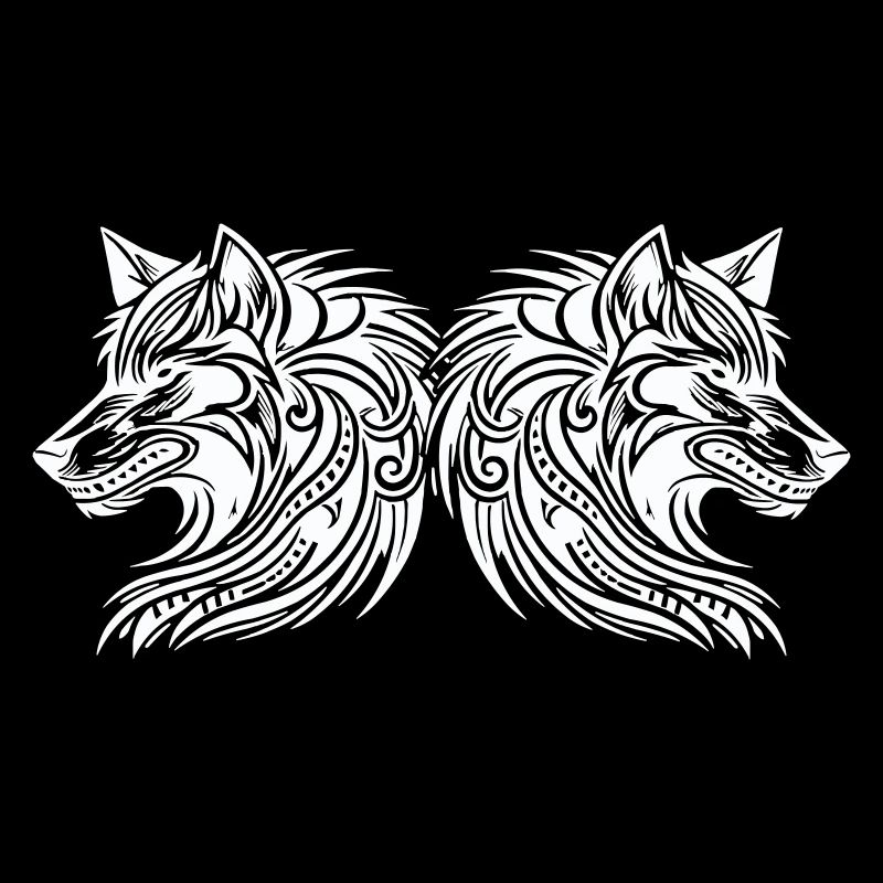 wolf tribal wölfe