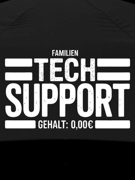 Familien Tech Support Schild