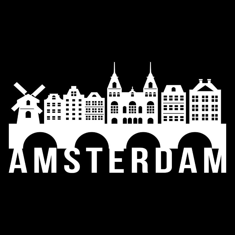 Skyline Amsterdam Holland Wahrzeichen Geschenk