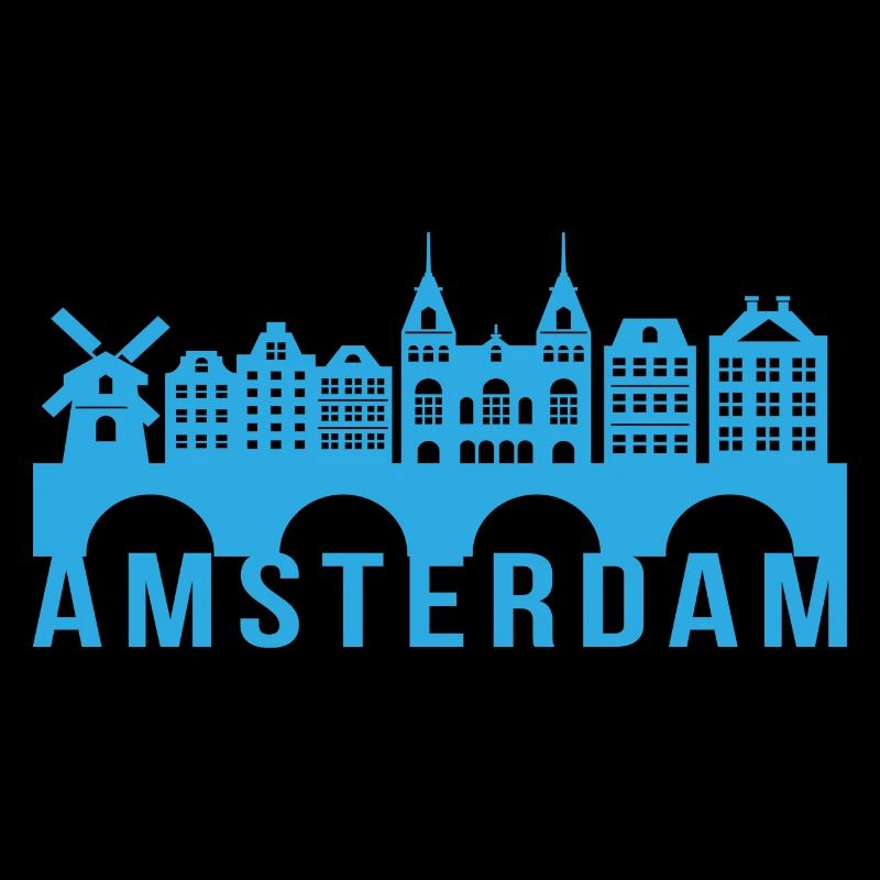Cadeau de repère Skyline Amsterdam Hollande